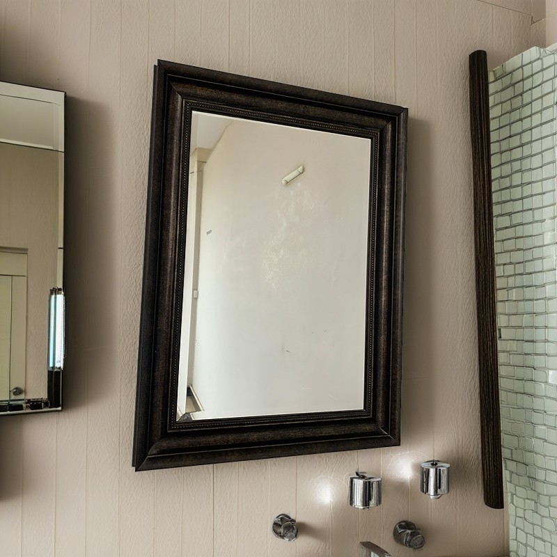 Art Accent Bronze Rectangle Framed Wall Mirror